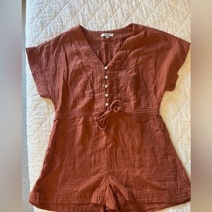 Madewell Rust Colored Romper
